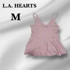L.A. HEARTS 【M】ピンク キャミソール レディース　トップス　夏服
