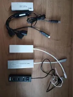 usbハブ各種と延長ケーブル