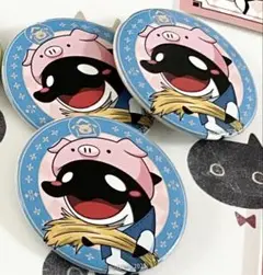 plott テイコウペンギン シャチ トレーディング 缶バッジ 3個セット