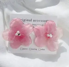 本物／桜ピアス❁⃘*.゜