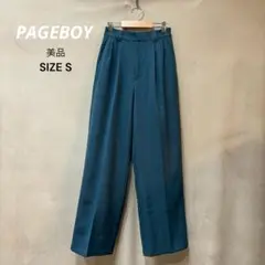 【美品】PAGEBOY ページボーイ ウールライクカラースラックス