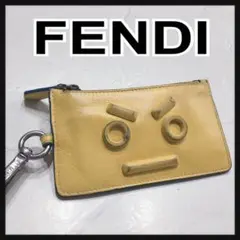 ☆FENDI☆ フェンディ コインケース カードケース イエロー レザー