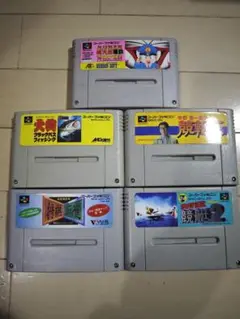 ⑫ジャンク品扱い スーパーファミコンソフト5点セット