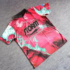✨新品✨ボウリングウェア　アメリカサイズL　ストーム　ピンク　マーブル