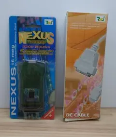 DCビジュアルメモリ★NEXUS 16メガ + DCケーブル□SEGA