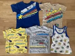 電車Tシャツ　90〜100 5枚　新幹線　ドクターイエロー半袖UT プラレール