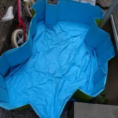 プール 子供用 ペット用 取っ手付き 折り畳み式 水遊び用 排水キャップ付き