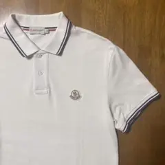 Moncler モンクレール ポロシャツ Sサイズ ワッペン 白