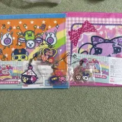 キャラクタータオル2枚セット ストラップ付き