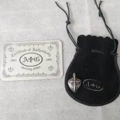 A&G 925スターリングシルバー クロスハートペンダントトップ00’s廃盤品