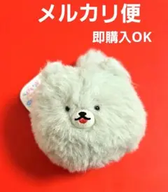 しっぽぶんぶんポメラニアン　グレーポメ ぬいぐるみ マスコット