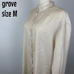 【0094】grove ベージュ とろみシャツ M 長袖