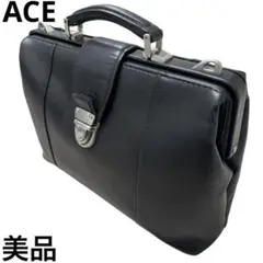 美品 エース ACE ダレスバッグ ビジネスバッグ ブリーフケース レザー 黒 即決 ACE ダレスバッグ エース メンズ 黒 ブラック ビジネス