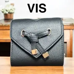 VIS vis ハートカット財布 ミニ ブラック
