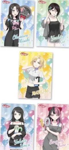 BanGDream！バンドリ！A4クリアファイル全5種 コンプリートセット