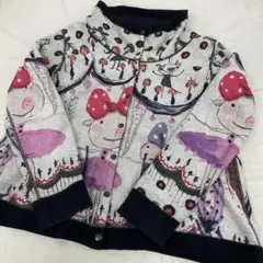 i147◆ アルベロベロ リバーシブルカーディガン ブタさん