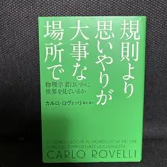 規則より思いやりが大事な場所で : 物理学者はいかに世界を見ているか