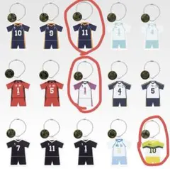 ハイキュー!! 全国への道 アクリルチャーム 月島蛍 牛島若利 佐久早聖臣 新品
