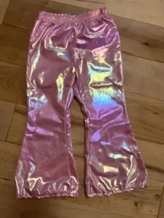 メタリック　ピンク　パンツ