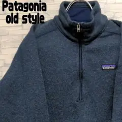 【ハーフジップ】パタゴニア Patagonia スウェット 紺 レディース XL