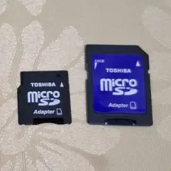 TOSHIBA　マイクロSD アダプター　x2