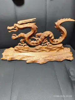 彫刻　飛龍　置物 木彫
