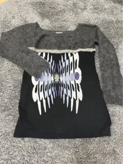 ミュウ ミュウMIU MIU 黒 ニット チェニック
