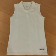 EMIY GOLF ホワイト ノースリーブポロシャツ