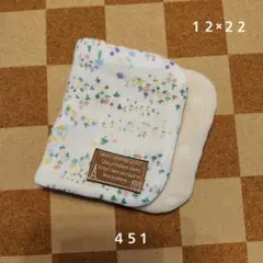 ガーゼハンカチ451 ハンドメイド ハーフハンカチ ふらわ