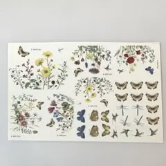 ポーセラーツ バタフライガーデン 転写紙