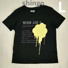 香取慎吾　個展 WHO AM I 福島 Tシャツ Mサイズ Amazon.co.jp: 香取慎吾 個展 グッズ Tシャツ 黒 ブラック M