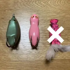 雷魚フロッグ 3点 ルアー