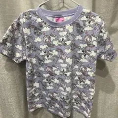 ミニーユニコーン柄 紫色 Tシャツ