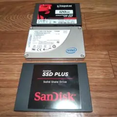 2.5インチ 120GB SSD×3