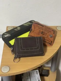 迷彩柄長財布&100ドル財布　セット