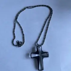 クロスモチーフ ネックレス 黒