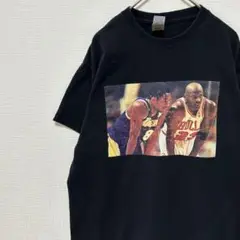NBA コービー ジョーダン グラフィック プリント Tシャツ 黒 古着