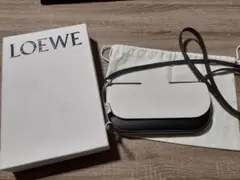 LOEWEロエベ ゲートポシェット ショルダーウォレット 黒×白 箱袋付