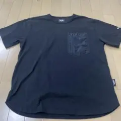 Jeep 黒 M Tシャツ ジッパーポケット付き