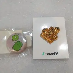 i-unit ゴールドキャラクターピンバッジとバッジセット　愛地球博