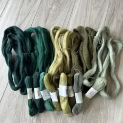 Appleton 緑系　刺繍糸セット