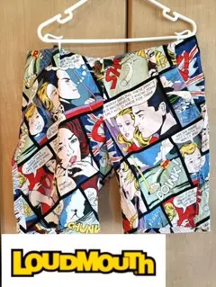 【ラウドマウス】LOUDMOUTH アメコミ柄ハーフパンツ