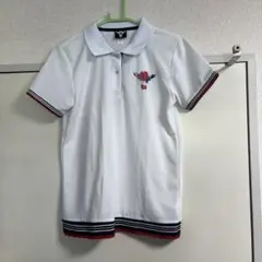 caju golf ホワイトポロシャツ L 牛の頭ロゴ