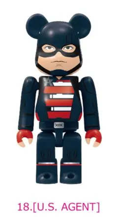 MARVELハッピーくじ　18番　U.S.エージェント　ベアブリック 新品未使用