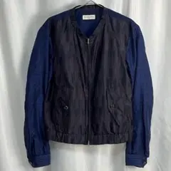 DRIES VAN NOTEN ジップアップ 総柄 シルクブルゾン ジャケット