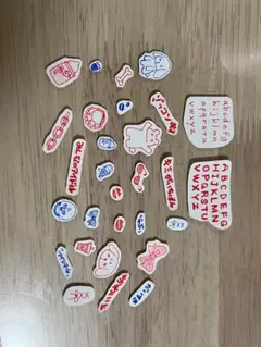 アルファベットと動物のステッカーセット