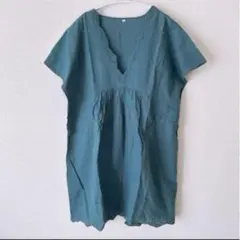 無印良品　コットンフレンチスリーブ ブラウス