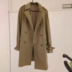 無印良品　男性用　Mサイズ　ベージュ ダブルブレスト トレンチコート