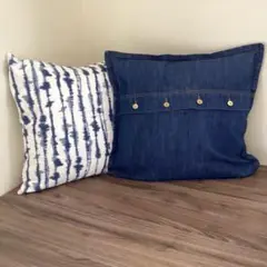 IKEA フィエドラールフェザー羽毛クッション2個カバー2枚セット