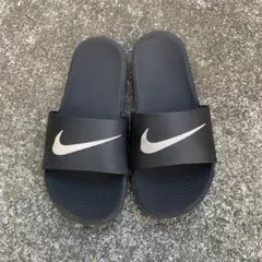 Nike キッズ ブラック スライド22cm